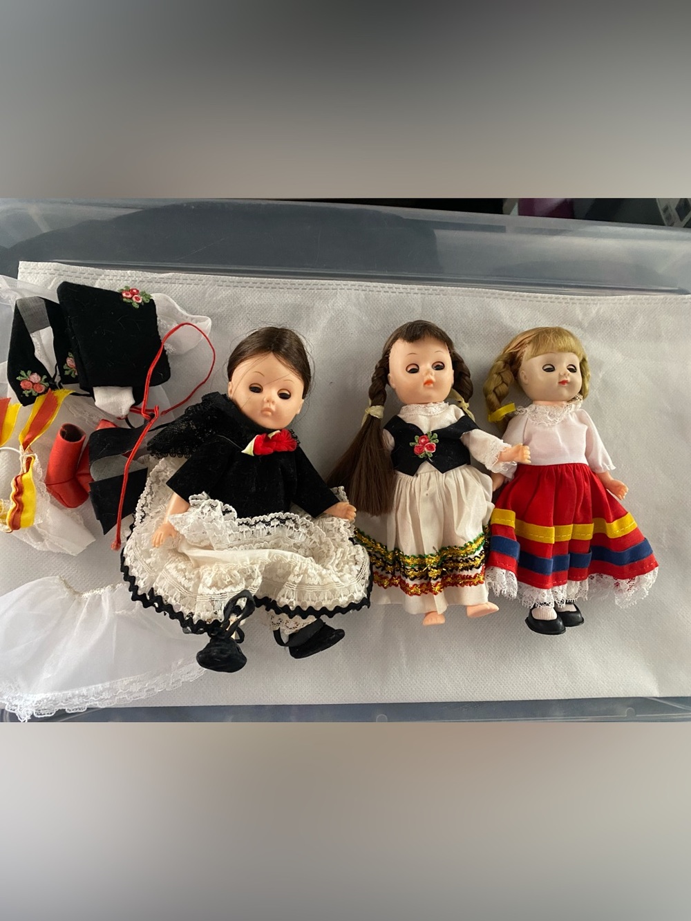 Vintage Doll Lot W Clothes Shoes Made Hong Kong Vogue